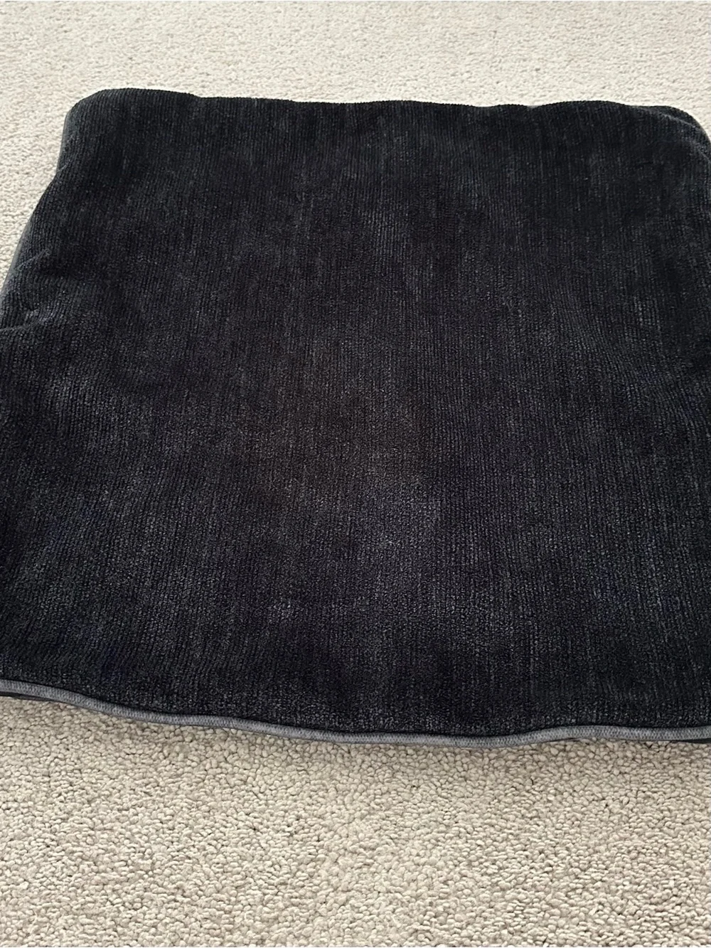 Set of 2 Reversible Decorative Throw Pillow Covers 20 x 20 Grey & Navy